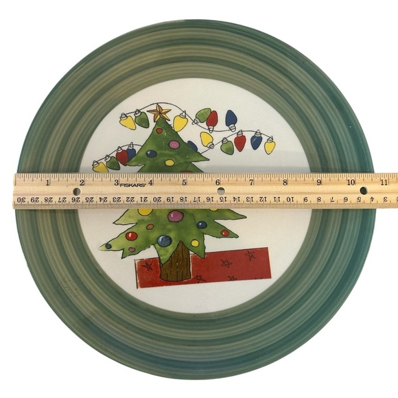 Christmas Swirl Holiday Plate - Festive Serving Plate - Holiday Decor - Picture 6 of 9